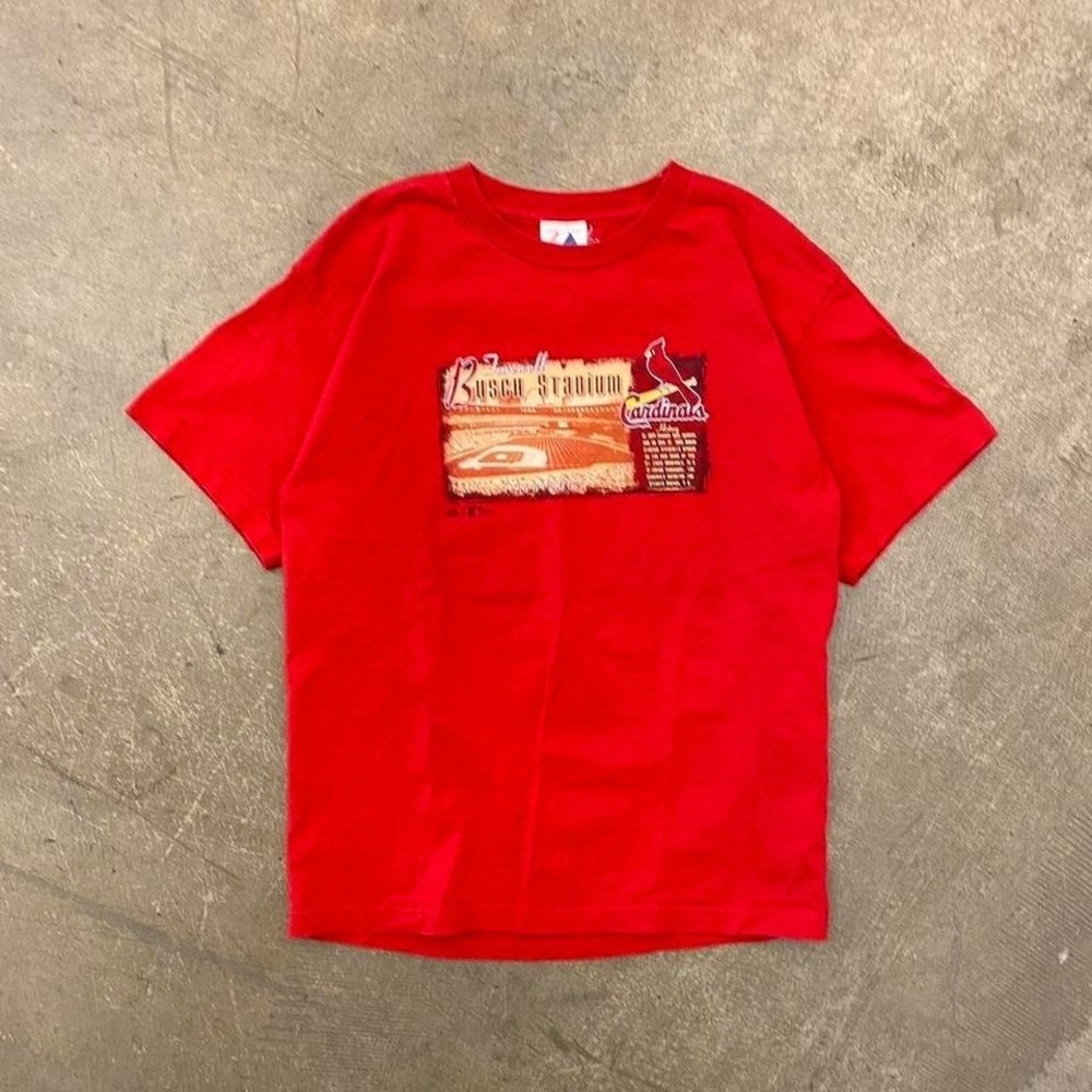 Vintage St. Louis Cardinals Majestix Busch Stadium Farewell T-Shirt Size XL
